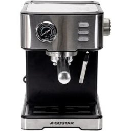Aigostar Machine à Expresso 1400w Grey / Black 21 x 23.1 x 27.6 cm unisex