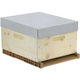 Ecoruche : Ruches Classiques en Bois Ruche à tenons Langstroth 10 cadres Hoffmann + Cadres filés