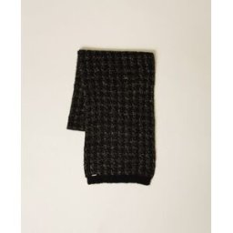 Twinset Écharpe en maille jacquard pied-de-poule