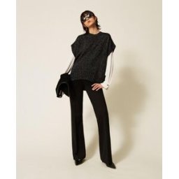 Twinset Pull en laine et cachemire avec lurex