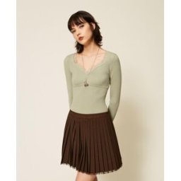 Twinset Pull ajusté avec dentelle