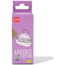 HEMA Ampoule Hotte Aspirante Led Clear E14 2,9W 470lm