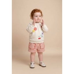 BOUT'CHOU Short à carreaux en coton 9 mois