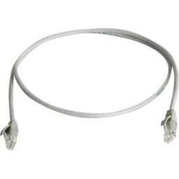 Telegärtner 100008717 RJ45 Câble réseau, câble patch CAT 6 U/UTP 5.00 m gris ignifuge, sans halogène 1 pc(s)