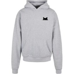 Mc Clothes Sweat à Capuche Halloween Cat Grey 3XL Homme