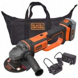 BLACK & DECKER Black & Decker BCG720M1-QW Meuleuse d'angle (125mm/18V/1x4,0Ah), sac