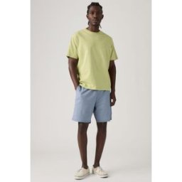 Levi's Short Boxer Coton Et Lin - Homme - Bleu / Kano Blue Cotton Linen - M