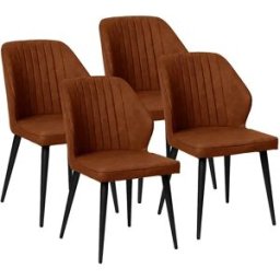 Furniture Style Ensemble De Chaises Triana 49.5x84x17.5 Cm 4 Unités Brown One Size
