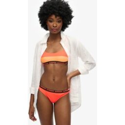 Superdry Femme Haut de Bikini Brassière élastique Orange Taille: 38