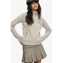 Superdry Femme Sweat à col Montant Bench Cream Taille: Xxs