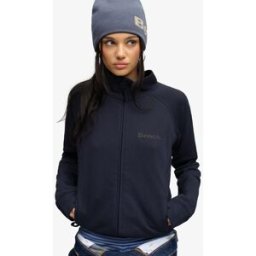Superdry Femme Sweat à col Montant Bench Navy Taille: L