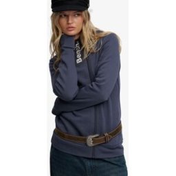 Superdry Femme Sweat à Capuche Bench Double Zip Navy Taille: XL