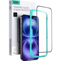 ESR Tempered-Glass Verre de protection décran Apple IPhone 16, iPhone 15 1 pc(s) anti-traces de doigts, résistant aux éraflures 1D73300201