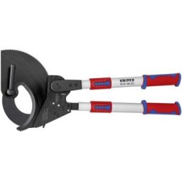 Knipex 95 32 100 Coupe-câble à cliquet Adapté pour (technique disolation) câbles en alu et en cuivre, à 1 ou plusieurs fils 100 mm 960 mm²