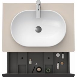 Duravit D-Neo DE494709191 80 x 55 cm, Taupe Mat , 2000 , coulissant 2000 , plaque console match3