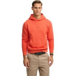 Superdry Sweat à Capuche Micro Logo Bold Orange 2XL Homme