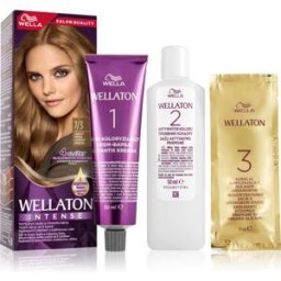 Wella Wellaton Intense coloration cheveux permanente à l'huile d'argan teinte 7/3 Hazelnut 1 pcs