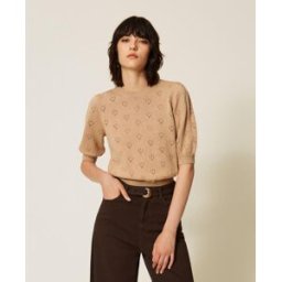 Twinset Pull avec motif de caurs