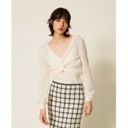 Twinset Pull-boléro double usage avec finition croisée