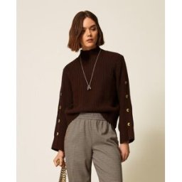 Twinset Pull avec boutons en métal