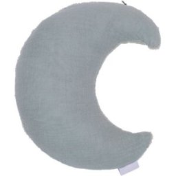 BB & Co Bouillotte lune bambou et gaze de coton vert de gris