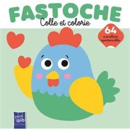 Fastoche : colle et colorie : la poule yoyo books Yoyo