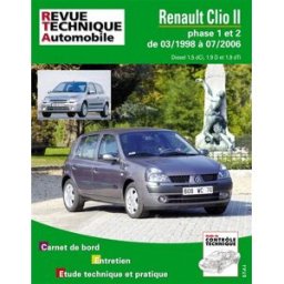 Renault Clio II phase 1 et 2 de 03-1998 à 07-2006 : diesel 1.5 dCi, 1.9 D et 1.9 dTi etai ETAI