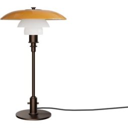 Louis Poulsen - Lampe de table PH - Orange - Laiton bruni - Designer Poul Henningsen