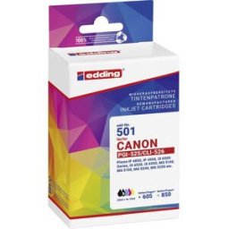 Edding Encre remplace Canon PGI-525+CLI-526 compatible pack bundle noir, noir, cyan, magenta, jaune EDD-501 18-501-01