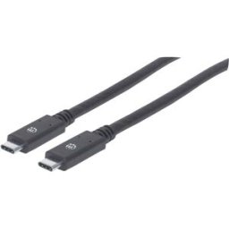 Manhattan Câble USB USB 3.2 Gen1 USB-C® mâle 2.00 m noir 354905