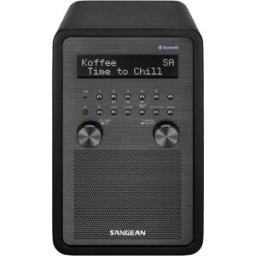 Sangean DDR-60 Radio de table DAB+, DAB, FM AUX, Bluetooth, NFC avec télécommande, fonction réveil noir