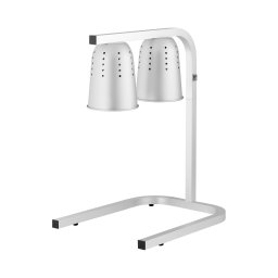 Lampe chauffante à infrarouges - Hauteur réglable - Royal Catering - 2 ampoules - Aluminium
