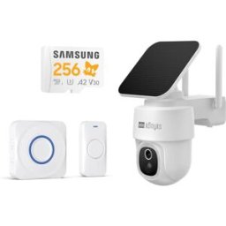 Konyks x Samsung Pack Maison Protégée : Caméra Wi-Fi extérieure CAMINI AIR S360 + Sonnette connectée DRIING + Carte mémoire microSD Sonic Samsung the Hedgehog PRO Plus 256 Go