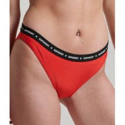 Superdry Femme Bas de Maillot élastiqué Code Micro Rouge Taille: 38