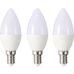 Sygonix SY-6649658 LED CEE F (A - G) E14 4.9 W = 40 W blanc chaud (Ø x H) 37 mm x 96 mm 3 pc(s)
