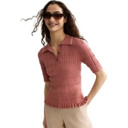 Scotch & Soda Pull à Manches Courtes U9a01602t Withered Rose M Femme