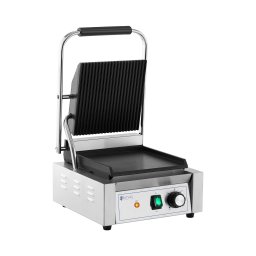 Machine à panini - Rainurée + Lisse - Royal Catering - 1,800 W