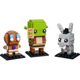 Lego Figurines de Shrek, l'Âne et Ti Biscuit