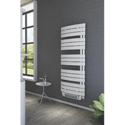 AQUANCE Sèche-serviettes électrique soufflant asymétrique Lise + télécommande