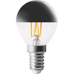 ARIC Lampe déco E14 4W – Calotte argentée 2500K