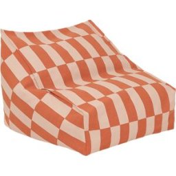 NOBODINOZ - Pouf d'extérieur enfant Vibes - Orange - Polystyrène expansé