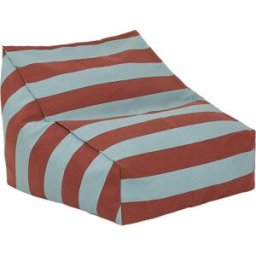 NOBODINOZ - Pouf d'extérieur enfant Vibes - Bleu - Polystyrène expansé
