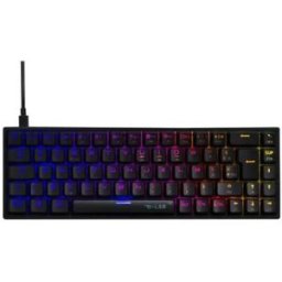 The G-lab Clavier Mécanique Sans Fil Gaming Titan White Red Switch Espagnol Black One Size unisex