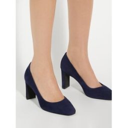 Dune London Chaussures Dune London Arriving Comfort en daim à talon milieu bloc Bleu EU 38 (UK 5)