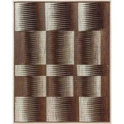 Tableau mural en jacinthe et placage en chêne 101x4x127cm Nora - Versmissen