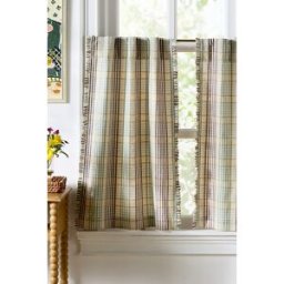 Rideaux de café en coton à bords volantés Tucker By Anthropologie, ensemble de 2 taille: 25" x36" s/2