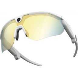 Lunettes avec caméra sportive BleeqUp Ranger AI, blanches