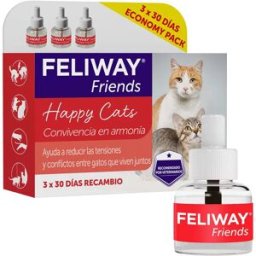 Feliway Recharge Diffuseur Friends 48ml 3 Unités Red One Size
