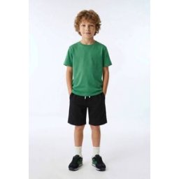 MONOPRIX Bermuda élastiqué en molleton uni en coton BIO GOTS 10 ans