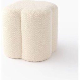 MONOPRIX Pouf fleur tissu enfant, 30 x 30 x 30 cm, en mdf et polyester Unique